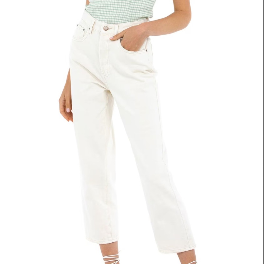 Pistola Cassie high rise straight cropped jeans